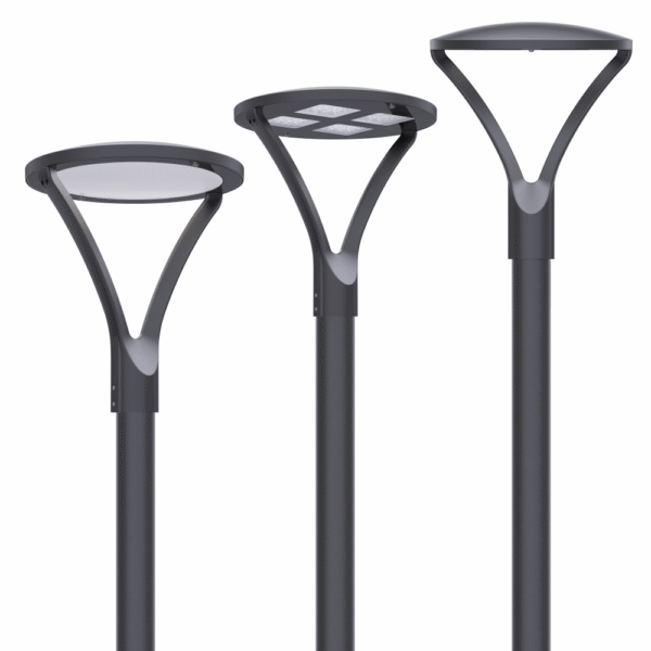 Alumbrado público Led ornamental jardines | Potencia 40W/60W/90W/100W | Vida útil (horas) 50000 | Temperatura de trabajo (℃) -40 ~50 | Garantía (año) 5-Años | Uso Parques | FP> 0.95  | SPD 6KV / 170lM/W