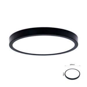 Luminaria Led Circular Tricolor Ip20 Sobreponer - Luz Blanca 24W - Lufardi