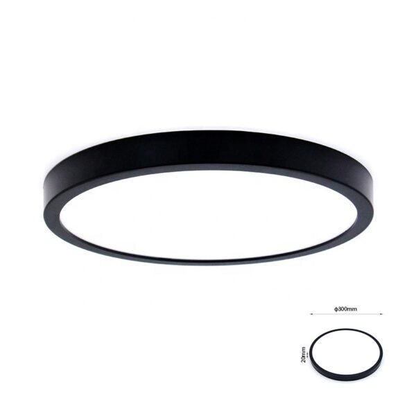Luminaria Led Circular Tricolor Ip20 Sobreponer - Luz Blanca 24W - Lufardi