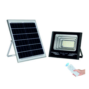 Luminaria Led Reflector Solar 300W 12V 6000K Ip66 Negro - Lufardi
