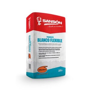 Pegamento Sanson Blanco Flexible 25Kg- Chema