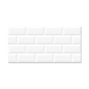 Cerámico Pared 30X60Cm Ladrillo Blanco 1.8M2