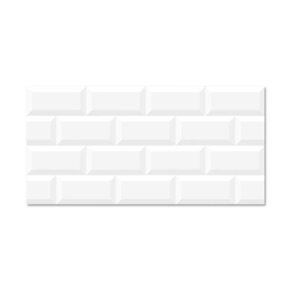 Cerámico Pared 30X60Cm Ladrillo Blanco 1.8M2