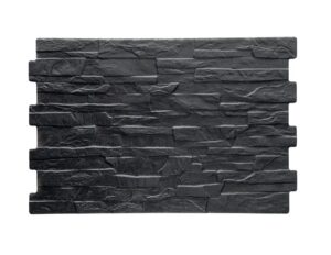Cerámico Revestimiento Negro Rustico Alto Relieve