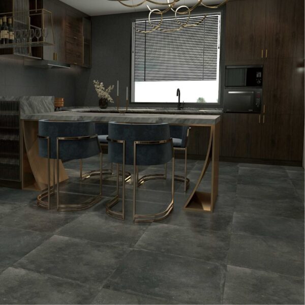 Piso Gress Mate Muss Gris Oscuro 60X60Cm Caja: 1.44M2
