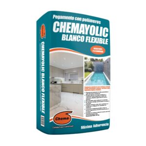 Pegamento Chema Chemayolic Blanco Flexible 25Kg - Chema