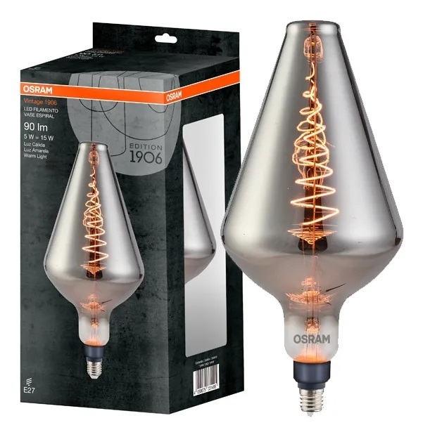 Plomo Vintage Vase Spiral 5W 1800K 90 Lm - Osram