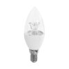 Foco Vela Transparente E14  6500k Luz Blanca 5w - Cbll