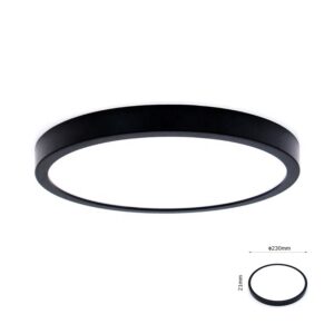 Luminaria Led Circular Tricolor Ip20 Sobreponer - Luz Blanca 24W - Lufardi