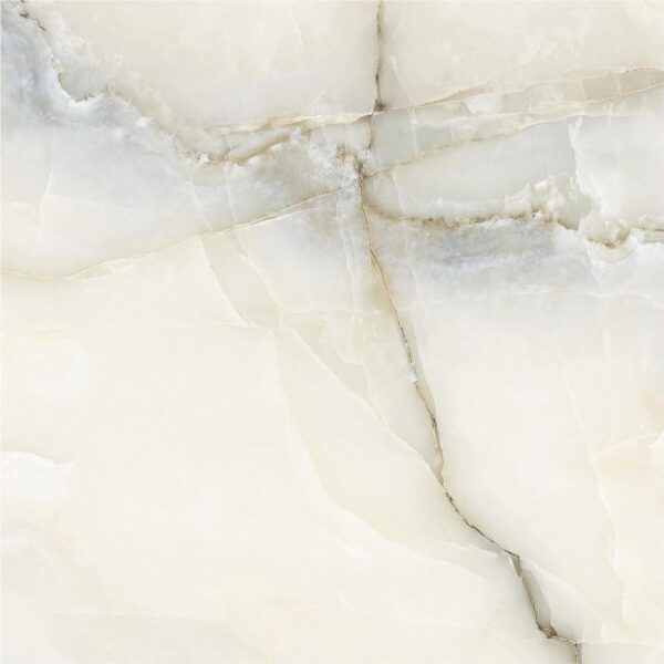 Porcelanato Vitrificado Marmolizado - Benares - 60X60 Marmol Vetas Gris Claro